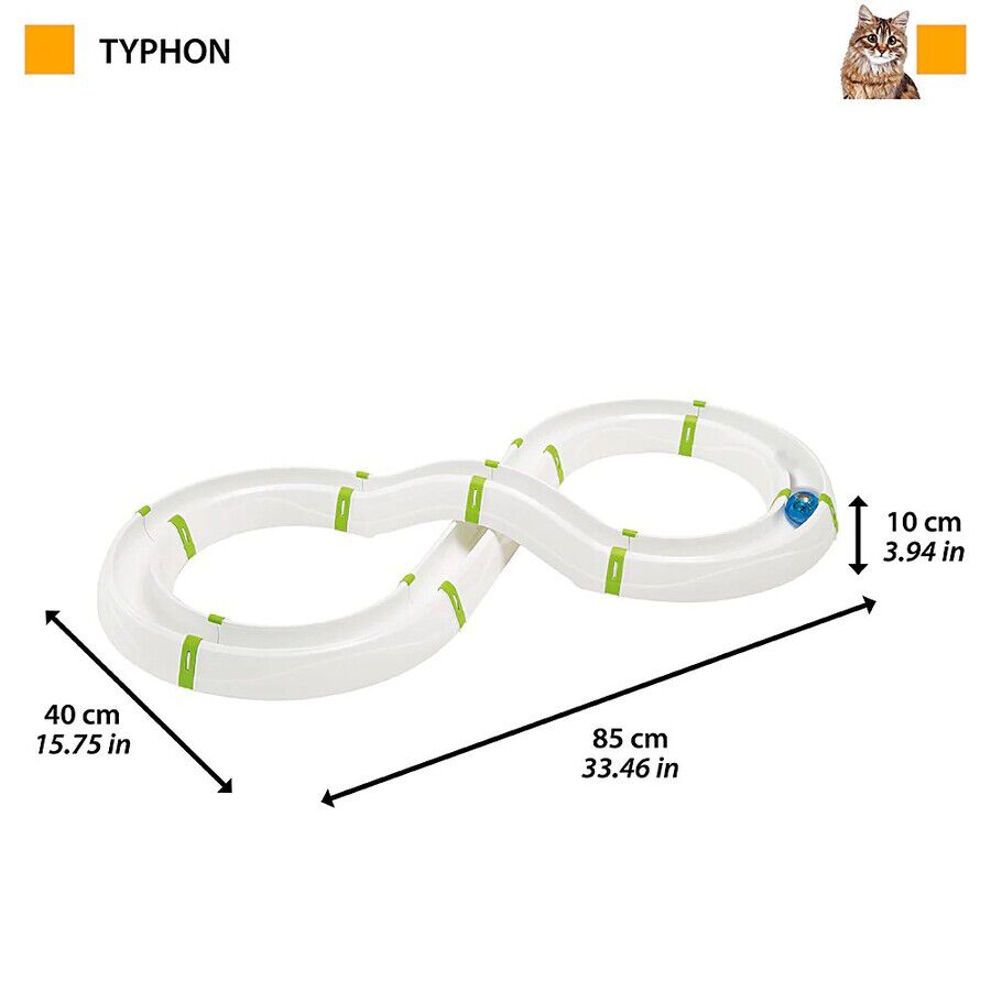 Ferplast Typhon Brinquedo Interativo com Bola para gatos, , large Imagem n&uacute;mero 3